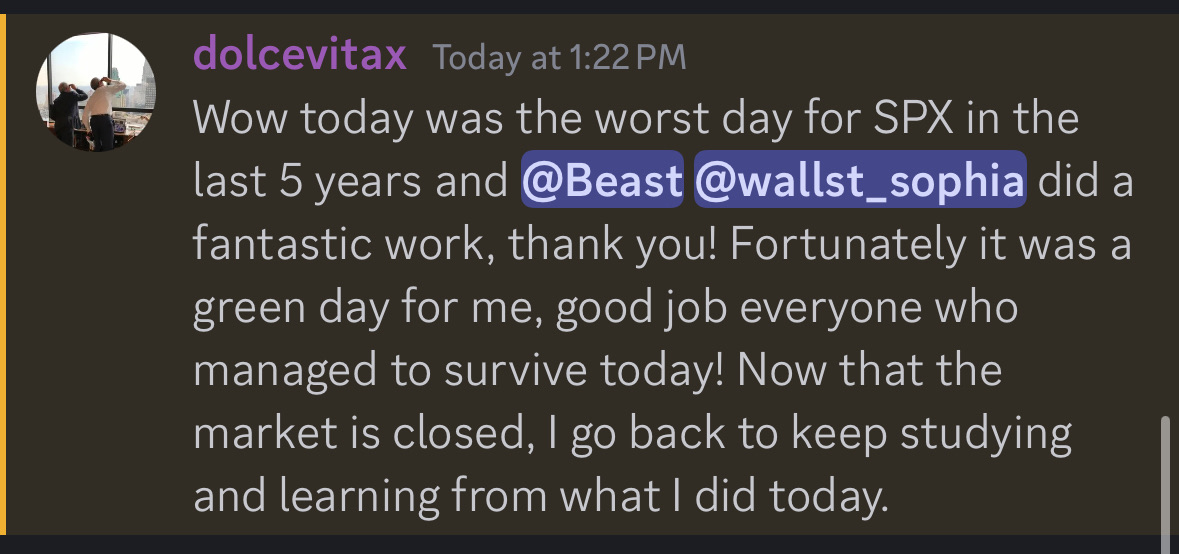 Student trading result 6